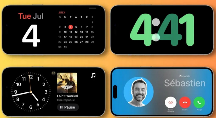 涵江苹果手机维修分享iOS17横屏充电待机显示有什么好处 